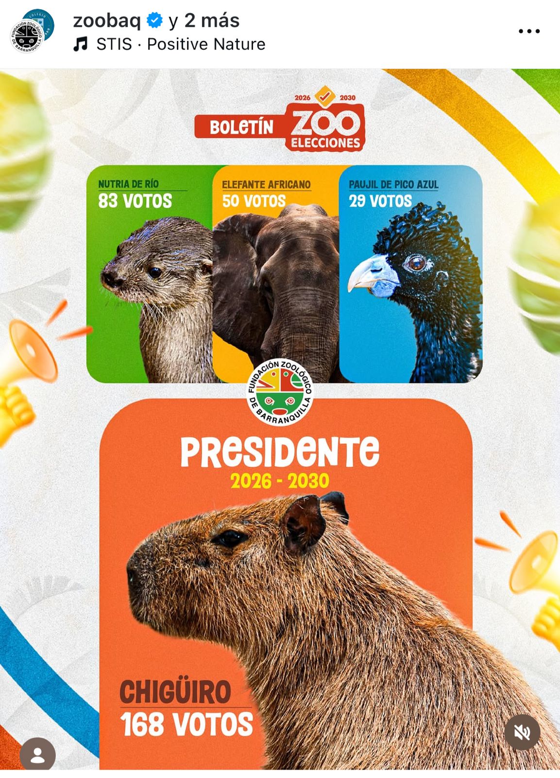Le zoo de Barranquilla élit également son président